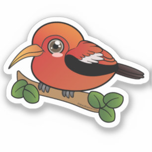Iiwi Hawaii bosvogel Sticker