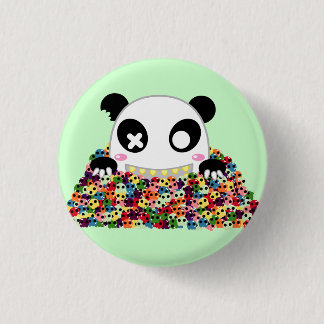 Ijimekko de Panda - Suikerhuid Ronde Button 3,2 Cm