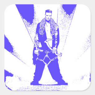 IJklimmende Baby Vierkante Sticker