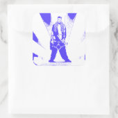 IJklimmende Baby Vierkante Sticker (Tas)