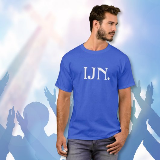 "IJN" Personnalisé Dans Le T-shirt Nom De Jésus