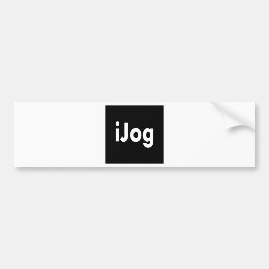 iJog Bumpersticker (Voorkant)