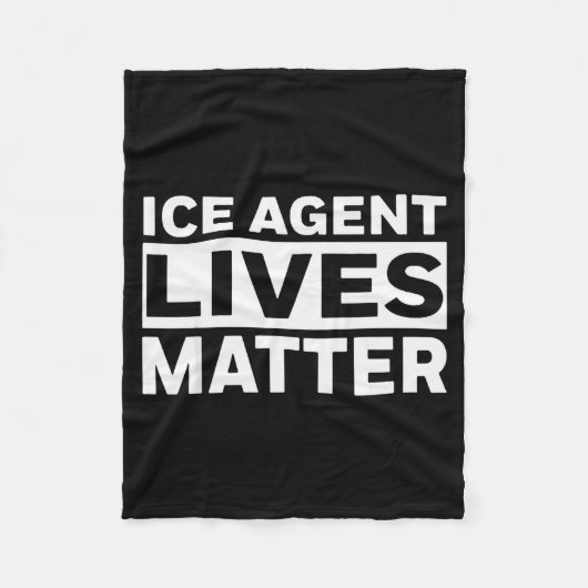 Ijs Agent Leeft Fleece Deken (Voorkant)