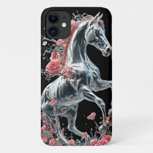 Ijs Bevroren Paard Mystieke Winter Dier Kunst Ontw iPhone 11 Hoesje