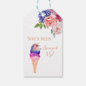 Ijs Bruiloft Borrel Ze is Gescoord Bedankt Cadeaulabel (Achterkant)