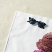 Ijs coma verklaring op een strandlaken (In situ)