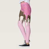 IJs crème roze frosting strooisel druppel Leggings (Links)