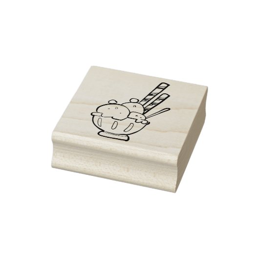 Ijs Cup Art Stempel Rubber (Stempel)