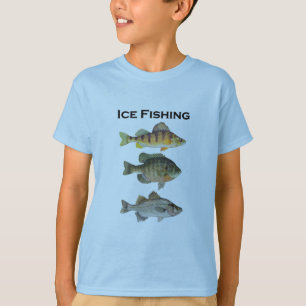 Ijs die Panfish vissen T-shirt