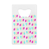 ijs drie kleuren kredietkaart flessenopener (Achterkant)