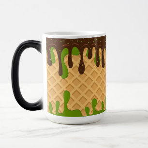 Ijs,Druppelende Matcha Choco Bliss , Modern  Magische Mok