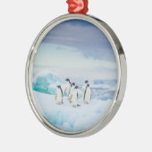 IJs en sneeuw | Adelie Penguins Antarctica Metalen Ornament (Links)