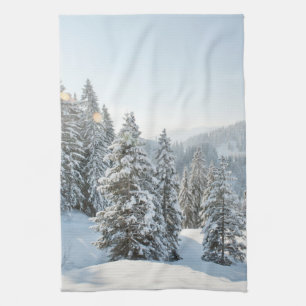IJs en sneeuw Allgäu Bavaria Zuid-Duitsland Theedoek