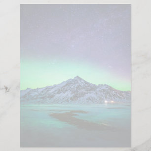 IJs en sneeuw   Aurora Borealis Milky Way IJsland