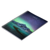 IJs en sneeuw | Aurora Borealis Milky Way IJsland Notitieboek (Linkerzijde)