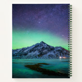 IJs en sneeuw | Aurora Borealis Milky Way IJsland Notitieboek (Achterkant)