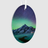 IJs en sneeuw | Aurora Borealis Milky Way IJsland Ornament (voorkant)