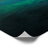 IJs en sneeuw | Aurora Borealis Milky Way IJsland Poster (Hoek)