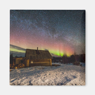 IJs en sneeuw Aurora Polaris Murmansk, IJsland Magneet