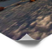 IJs en sneeuw | Aurora Polaris Murmansk, IJsland Poster (Hoek)