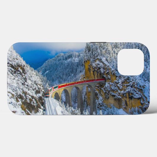 IJs en sneeuw | Bernina Express, Zwitserland Case-Mate iPhone Case (Achterkant (horizontaal))