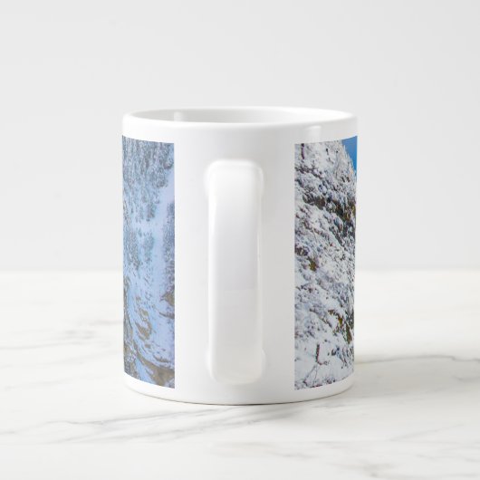 IJs en sneeuw | Bernina Express, Zwitserland Extra Grote Beker (Achterkant)