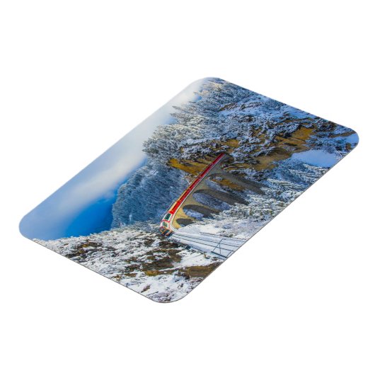 IJs en sneeuw | Bernina Express, Zwitserland Magneet (Linkerzijde)