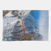 IJs en sneeuw | Bernina Express, Zwitserland Theedoek (Horizontaal)