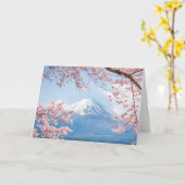 IJs en sneeuw | Cherry Blossom Mt. Fuji Japan Kaart (Gele Bloem)