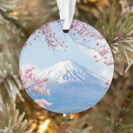 IJs en sneeuw | Cherry Blossom Mt. Fuji Japan Ornament (Boom)