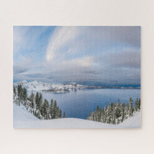 IJs en sneeuw   Crater Lake Oregon Legpuzzel