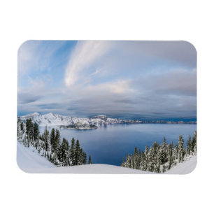 IJs en sneeuw Crater Lake Oregon Magneet