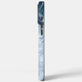 IJs en sneeuw getextureerd Case-Mate iPhone Case (Achterkant / Links)