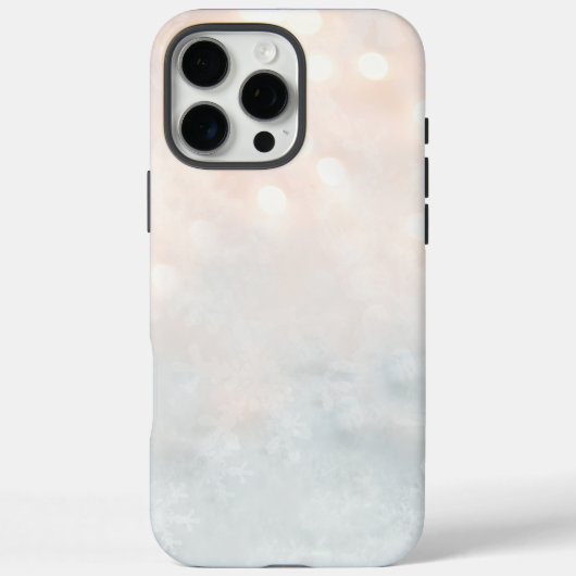 IJs en sneeuw getextureerd Case-Mate iPhone Case (Achterkant)