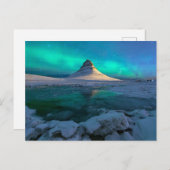 IJs en sneeuw | Kirkjufall Mountain, IJsland Briefkaart (Voorkant / Achterkant)