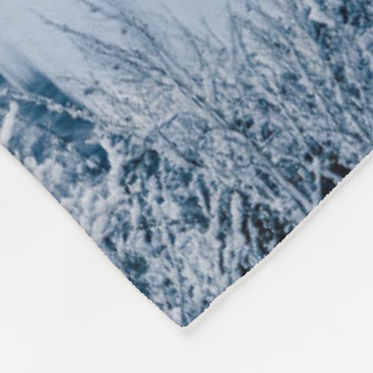 IJs en sneeuw | Königssee Lake, Duitsland Fleece Deken (Hoek)