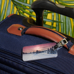 IJs en sneeuw   Lillehammer, Noorwegen Bagagelabel