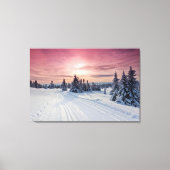 IJs en sneeuw | Lillehammer, Noorwegen Canvas Afdruk (Voorkant)