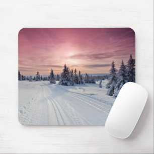 IJs en sneeuw   Lillehammer, Noorwegen Muismat