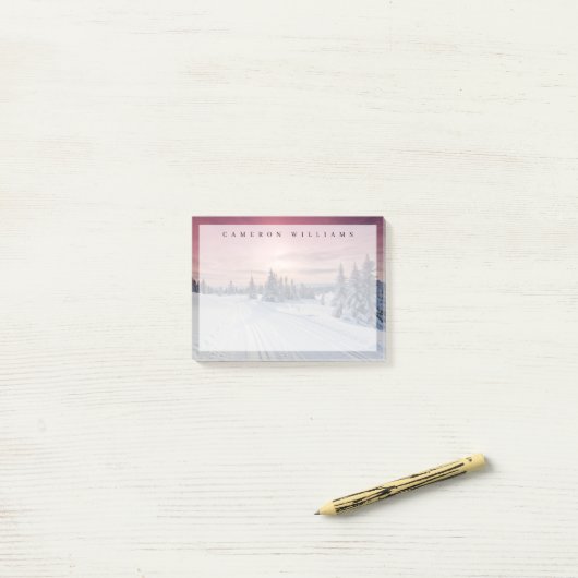 IJs en sneeuw | Lillehammer, Noorwegen Post-it® Notes (Op bureau)