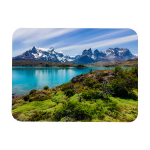 IJs en sneeuw   Meer van Pehoe, Patagonia, Chili Magneet