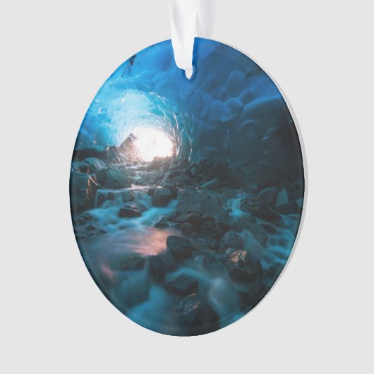 IJs en sneeuw | Mendenhall Glacier, Juneau, Alaska Ornament (voorkant)