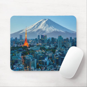IJs en sneeuw   Mt. Fuji & Tokyo Skyline Muismat
