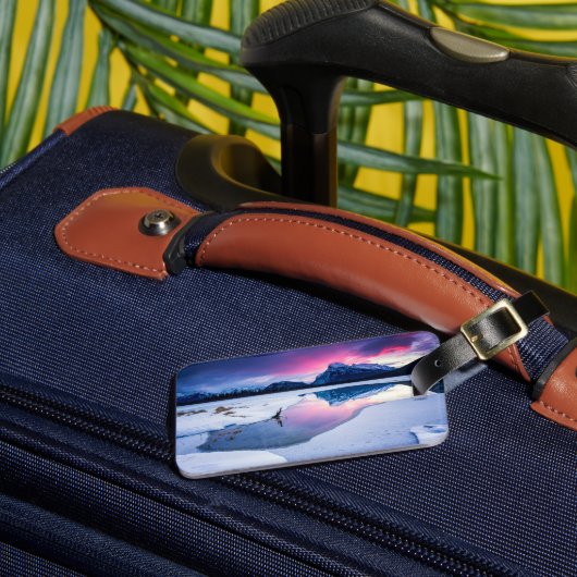 IJs en sneeuw | Mt. Rundle, Canada Bagagelabel (Voorkant Insitu 3)