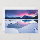 IJs en sneeuw | Mt. Rundle, Canada Bedankkaart (Voorkant)