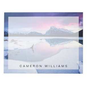 IJs en sneeuw   Mt. Rundle, Canada Notitieblok