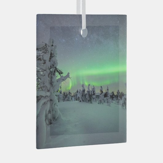 IJs en sneeuw | Nationaal park Pallas-Yllastunturi Glas Ornament (Voorkant Rechts)