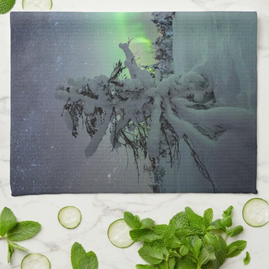 IJs en sneeuw | Nationaal park Pallas-Yllastunturi Theedoek (Gevouwen)