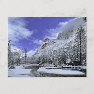 IJs en sneeuw Nationaal park Yosemite Briefkaart