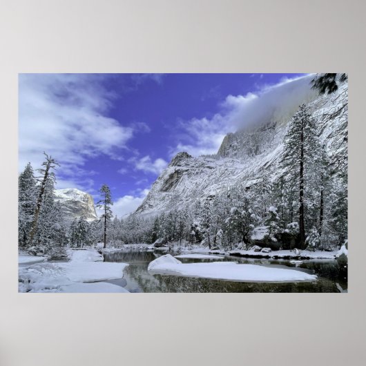 IJs en sneeuw | Nationaal park Yosemite Poster (Voorkant)